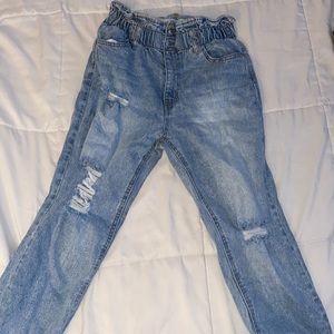 Tinseltown Paperbag High Rise Skinny Jeans